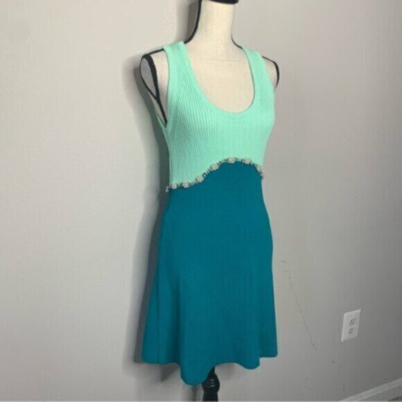 NWT Zara Jewel Applique Knit Mini Dress - Picture 2 of 11